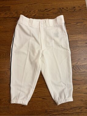 Men's Mizuno White Baseball Short Pants, XLarge, NWT